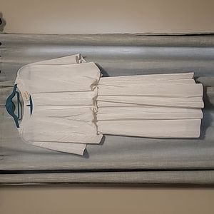 Bella Ella White Flutter Sleeve Dress Size XL